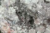 Quartz/Amethyst Crystal Geode Section - Morocco #70680-1